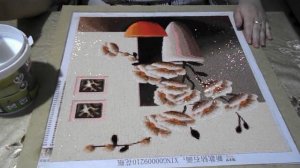 Алмазная мозаика готовая работа.Цветы.покрываю алмазную мозаику/вышивку лаком. моя алмазка.