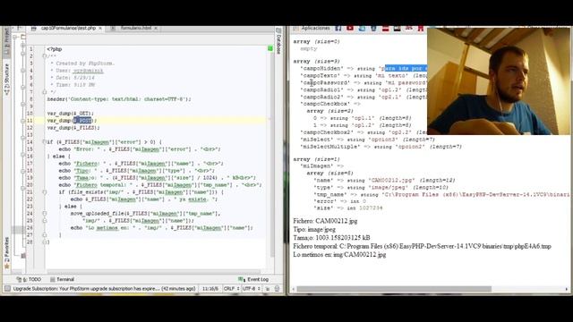 Formularios y ficheros - Curso básico sobre PHP - Capítulo 10 смотреть онлайн