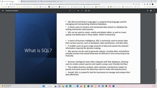 2 What is SQL? смотреть онлайн