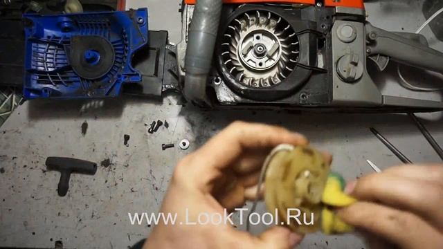 Замена шнурка на стартере БЕНЗОПИЛЫ!.mp4 смотреть онлайн