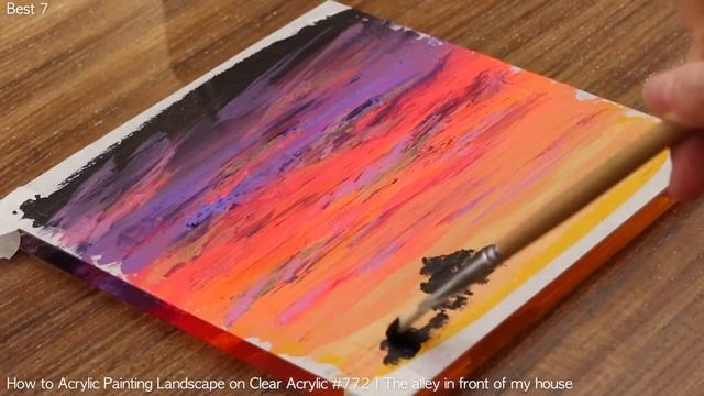 2021 BEST Acrylic Painting Tutorial Video｜Satisfying Relaxing ASMR