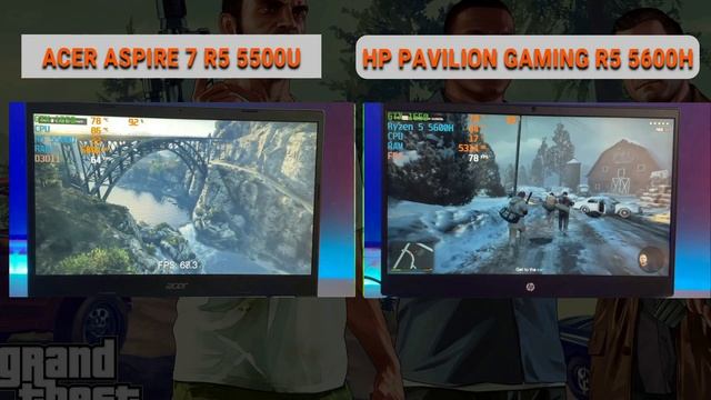 Ryzen 5 5500U VS Ryzen 5 5600H Gaming Test