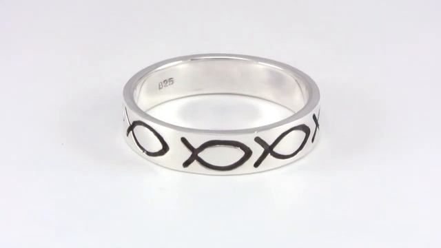 Silver Christian Ichthus Ring смотреть онлайн