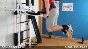 Шведская стенка с блочным тренажером. Многофункциональный тренажер для дома.
