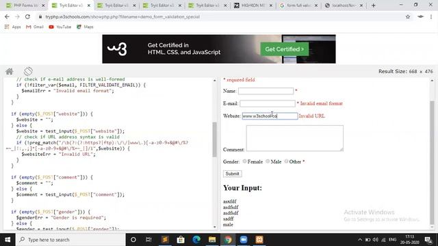 PHP FORM VALIDATION 20/05/2020 - PART 02 смотреть онлайн