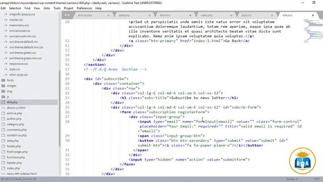 Wordpress Theme Development part-27.How To display Your 404 in wordpress (404.php) смотреть онлайн