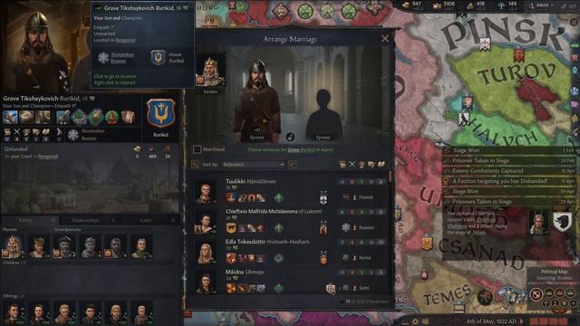 Forming The Russian Empire In Crusader Kings 3 (CK3 Lets Play Part 22) смотреть онлайн