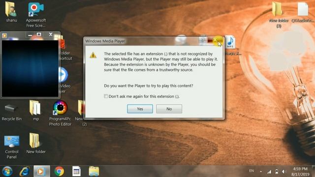Pc Problem | The selected file has an extension (.) that is not recognized ... смотреть онлайн
