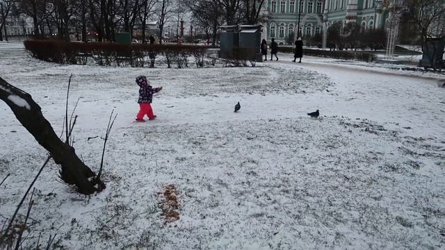 ПРОГУЛКА ПО ПЛОЩАДИ САНКТ-ПЕТЕРБУРГА, АЛЕКСАНДРОВСКАЯ КОЛОННА смотреть онлайн