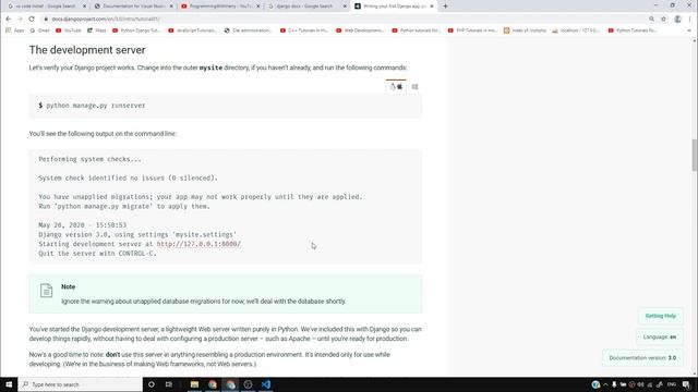 Installing VS Code, Django & More | Django Tutorial #1 смотреть онлайн