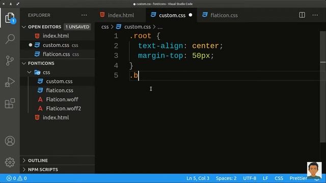 Uso de fuente de íconos en HTML y CSS básico смотреть онлайн