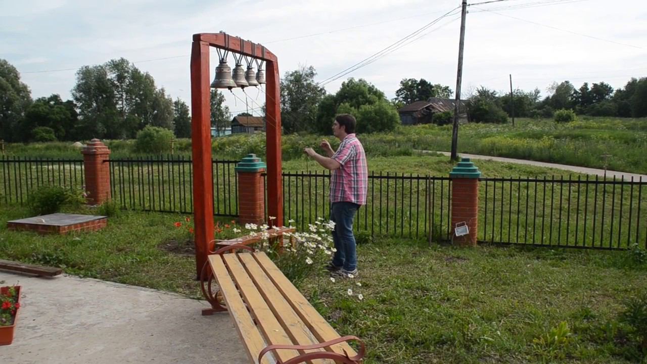 Первый звон в новые колокола в Крюковке Нижегородская обл смотреть онлайн