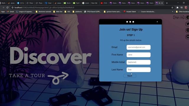 Modal Form using HTML, CSS and JS смотреть онлайн