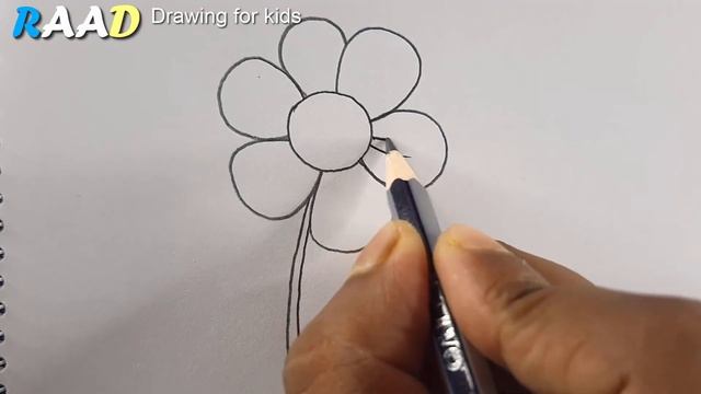 How to draw a easy Flower | Fuler sobi drawing | easy pencil drawing for beginners смотреть онлайн