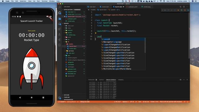 Flutter SpaceX Launch Tracker смотреть онлайн