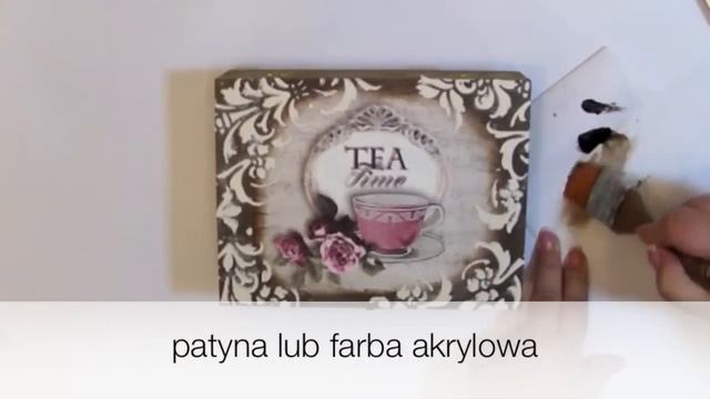 Pudełko na herbatę decoupage DIY tutorial смотреть онлайн
