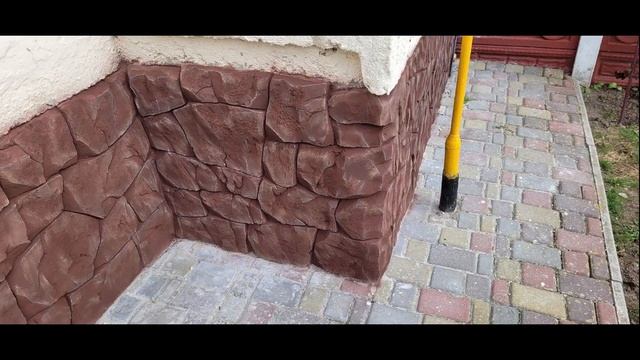 оформление цоколя дома,декоративный камень, забор ,скульптуры из цемента мастер Иван из Белоруссии смотреть онлайн