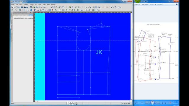 OPTITEX CAD jacket Basic Circular Drafting 자켓 몸판 смотреть онлайн