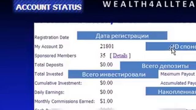 WEALT4AllTEAM. НОВОЕ ИНВЕСТИЦИОННОЕ ПРЕДЛОЖЕНИЕ 2013 ГОДА... смотреть онлайн
