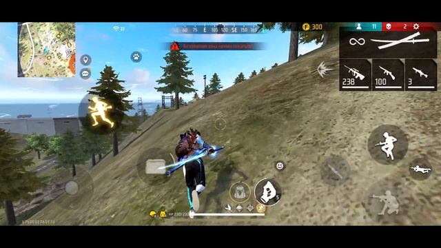 ШОК! ИГРАЮ С ТЕЛЕФОНА В FREE FIRE! ФРИ ФАЕР смотреть онлайн