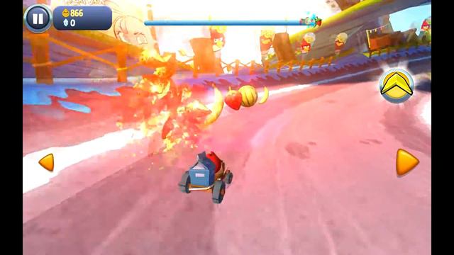 Angry Birds Go! v2 - Gameplay Level 1 смотреть онлайн