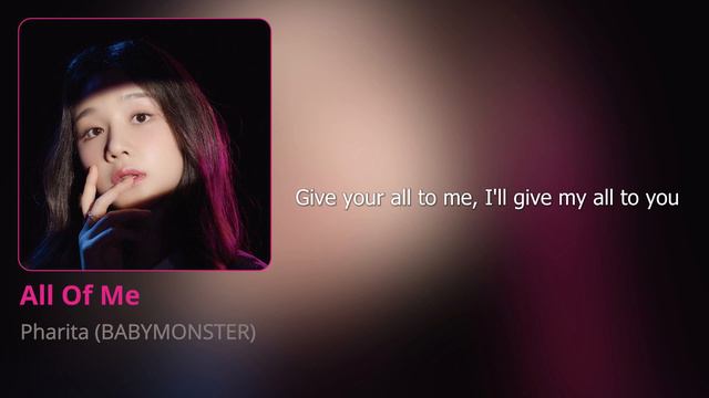Pharita (BABYMONSTER) - All Of Me (Karaoke)