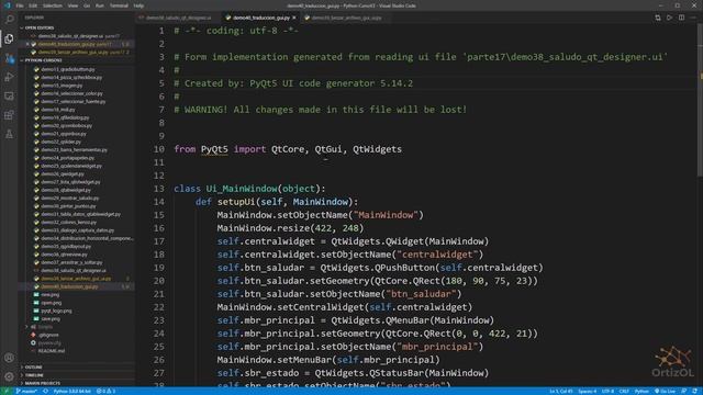 Python Curso V2: 463 1/2 Traducir un Archivo .ui (XML) a Código Python con la Utilidad pyuic5 смотреть онлайн
