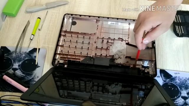 ASUS X540S разборка, чистка, сборка.