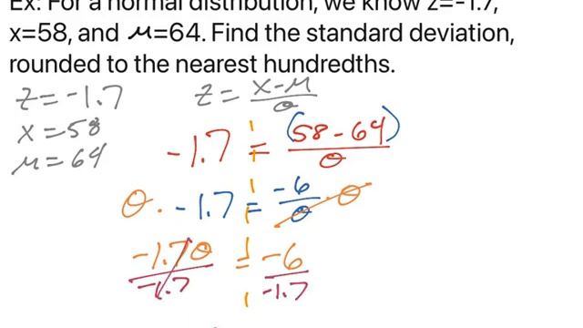Find the standard deviation using the z-score formula смотреть онлайн