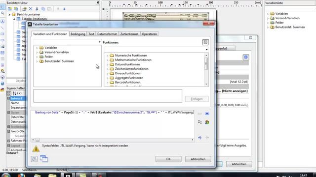JTL Wawi Formulareditor - Zwischensumme / Übertrag смотреть онлайн