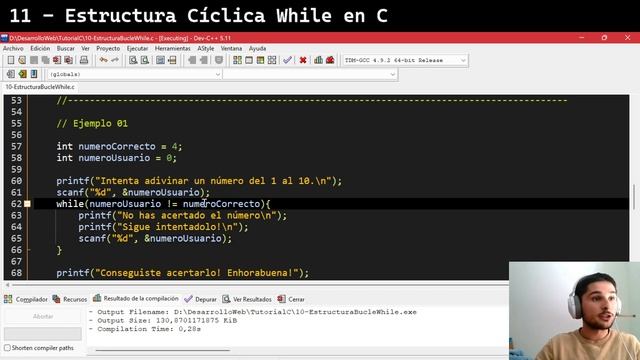 ?? 11 - ¡BUCLE WHILE en C! | ©️ Tutorial Programación en C ©️ смотреть онлайн