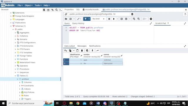 Almacenamiento de base de datos, role y privilegios en PostgreSQL смотреть онлайн