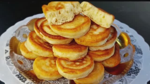 Оладьи на кефире с содой | Рецепт пышных оладий на кефире смотреть онлайн