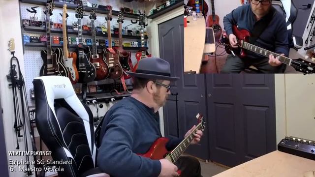 Epiphone SG Standard '61 Maestro Vibrola Guitar Jam смотреть онлайн