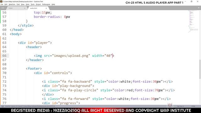 developing a music player app in html 5 hosted by wap institute powered by sweetus media er saurav смотреть онлайн