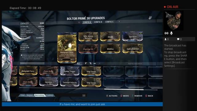My Mod Set Up On Warframe смотреть онлайн