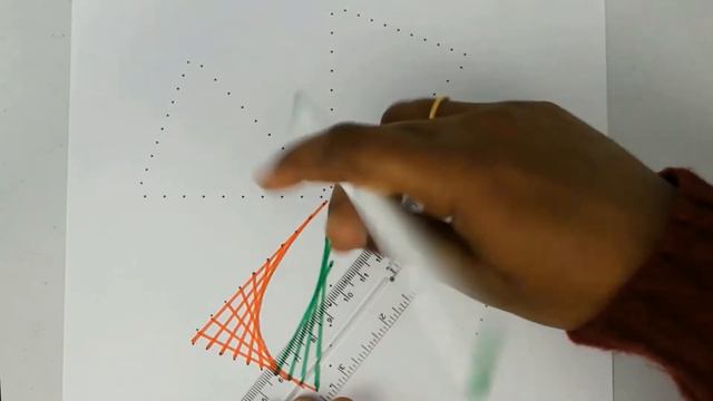Creating Parabolic Curves Using Straight Lines | Straight Lines Geometric Art | Free Worksheets смотреть онлайн