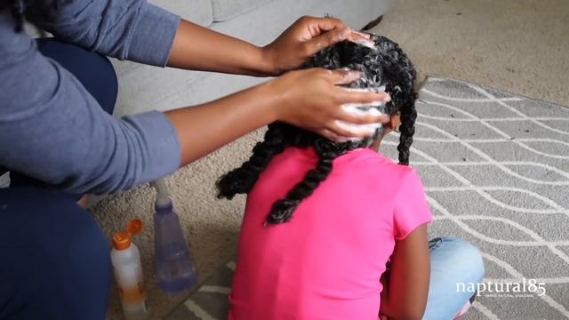 FUSSY KIDS DRAMA FREE Natural Hair Wash Day - My QUICK PAINLESS Method смотреть онлайн