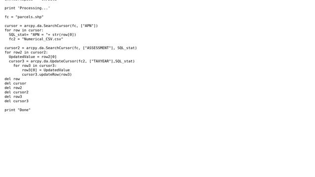 GIS: ArcPy Python Script To Update Shapefile Records From CSVs смотреть онлайн