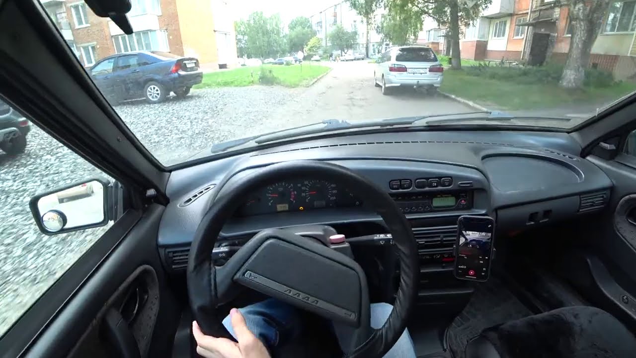 ЕДУ НА ЧЕТЫРКЕ В ОГОРОД - ВИД ОТ ПЕРВОГО ЛИЦА (LADA SAMARA POV)