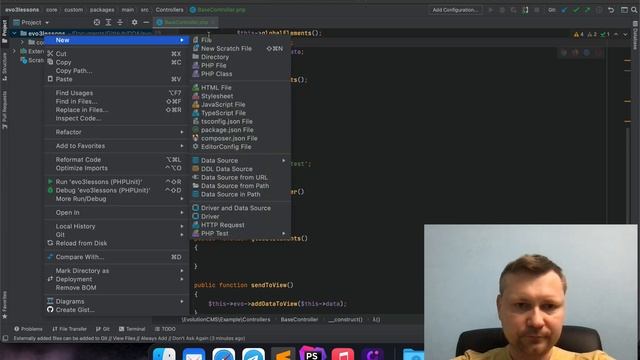Evolution CMS 3 Lesson 2 - BaseController, home template, tracy смотреть онлайн