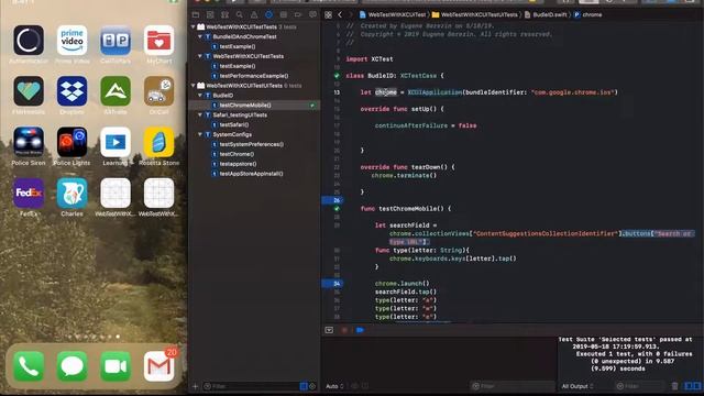Mobile Web UI automated testing. Chrome and XCUTest. (Bundle ID part 1) смотреть онлайн