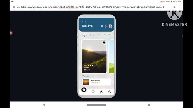 Creating a app prototype in canva Linking it and creating professional app screenshot in previewed смотреть онлайн