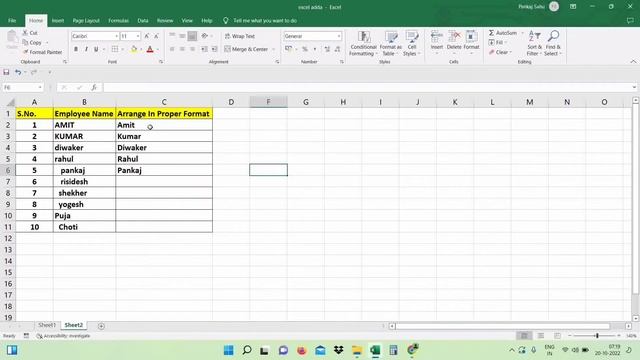 Use of Trim Proper in excel ( Arrange the Text in proper formats ) смотреть онлайн