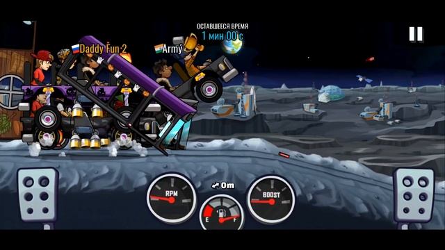 Hill Climb Racing 2 - Лунный ИВЕНТ соревнование, глобальный челлендж. смотреть онлайн