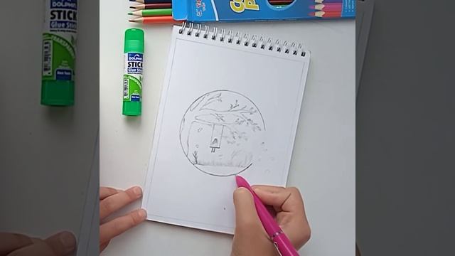 Красивый рисунок девушки на качелях?/medina_art смотреть онлайн