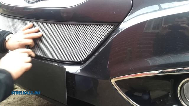 Защита радиатора HYUNDAI IX-35 с 2011 г.в. (Хром) - strelka11.ru смотреть онлайн