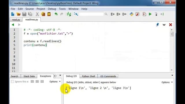 Les fichiers en Python partie 5 : la méthode readlines смотреть онлайн