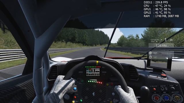 【Assetto Corsa】Ferrari 458 GT2 @ nordschleife смотреть онлайн