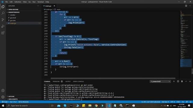Running a Go exe as a Windows Service - Backup Files Software From Scratch Written in Go #16 смотреть онлайн